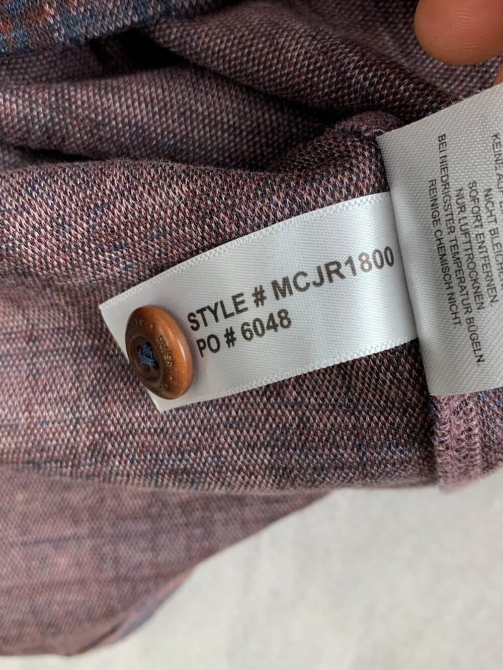 DU/ER Mens Shirt Medium Purple Plaid Flannel Button Up Long Sleeve Performance - Picture 7 of 8